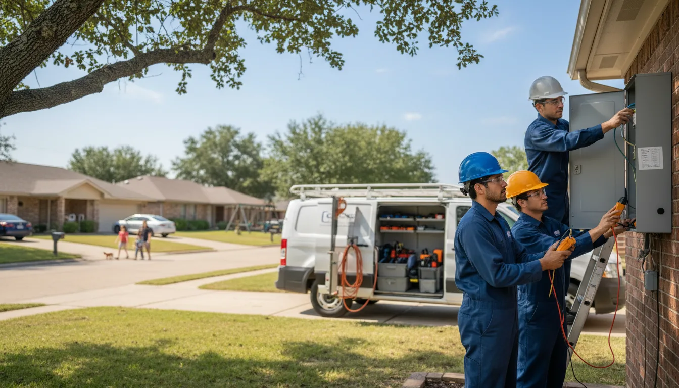 Certified electrician providing emergency electrical services in Malakoff, TX
